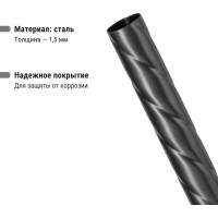 Опора витая металлическая садово-парковая TDM ELECTRIC, h=1800 мм, цвет серебро металлик SQ0330-0418