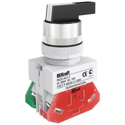 Переключатель ПЕ-22, 2НО, 10 А, IP54 Dekraft 25147DEK