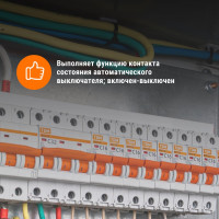 Дополнительный контакт TDM ELECTRIC КС47 для ВА47-60, на DIN-рейку SQ0206-0216