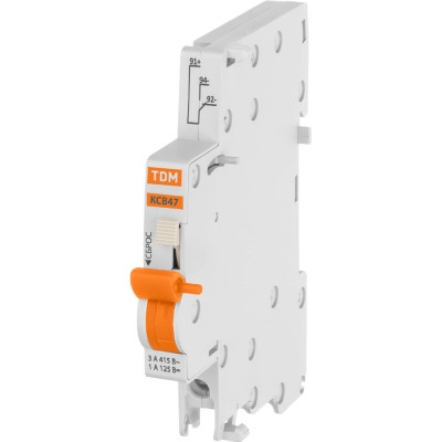 Контакт состояния TDM ELECTRIC КСВ47 для ВА47-60, на DIN-рейку SQ0206-0217