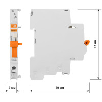 Контакт состояния TDM ELECTRIC КСВ47 для ВА47-60, на DIN-рейку SQ0206-0217