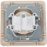 Розетка с рамкой, слоновая кость WESSEN 59 Systeme Electric RS16-151-28