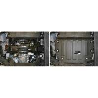 ЗК+КПП для Ford Transit 2014-н.в., сталь 2 мм, крепеж в комплекте АвтоБроня 111.01867.1