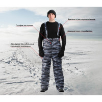 Мужские брюки URSUS Охрана БРЮ601-К029; 52-54, 170-176