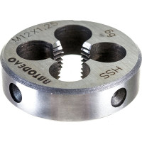 Плашка М12х1.25мм D-38мм HSS4341 АвтоDело 40884 15248