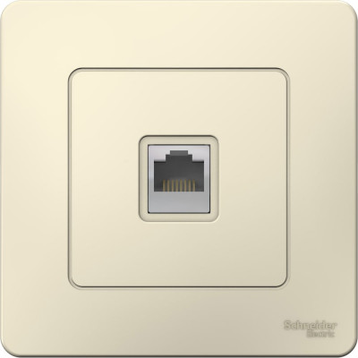 Компьютерная розетка Systeme Electric BLANCA RJ45, категория 5E, МОЛОЧНЫЙ BLNIS045002