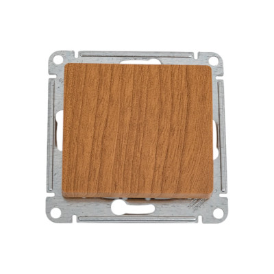 1-клавишный переключатель Systeme Electric GLOSSA 10АХ, ДЕРЕВО ДУБ GSL000561
