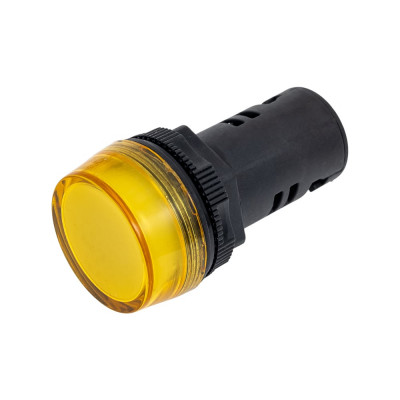 Коммутационная лампа Dekraft ЛК22-ADDS-YEL-LED-24 25067DEK