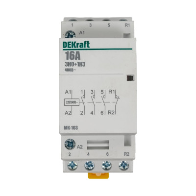 Модульный контактор Dekraft МК103-016A-230B-31 18054DEK