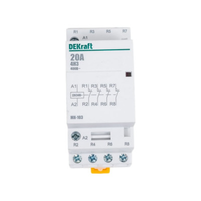 Модульный контактор Dekraft МК103-020A-230B-04 18063DEK