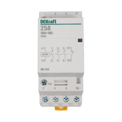 Модульный контактор Dekraft МК103-025A-230B-31 18068DEK