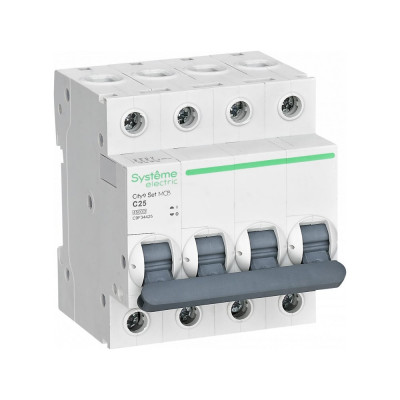 Автоматический выключатель Systeme Electric City9 set ав с 25а 4p 4.5ka 400в (ранее EZ9F34425) C9F34425