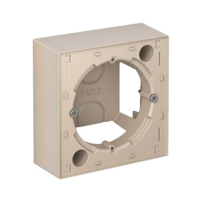 Коробка для наружного монтажа Systeme Electric Atlasdesign песочный ATN001200