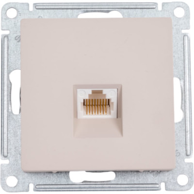 Телефонная розетка rj11 Systeme Electric Atlasdesign песочный, ATN001281