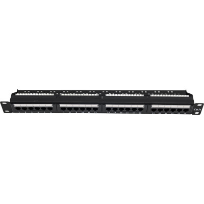 Патч-панель Ripo 19", 1u, 24 порта, cat.5e (класс d), 100мгц, rj45/8p8c, 110, t568a/ 003-100036