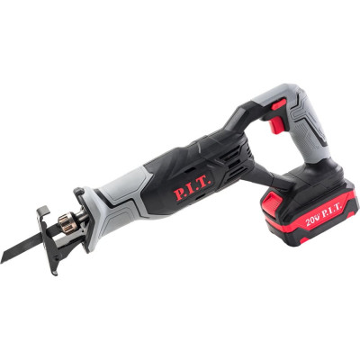Аккумуляторная сабельная пила P.I.T. 20 В, 0-2700 ход/м, БЗП, пропил 115 мм, ход 22 мм, 1 АКБ Li-ion 2 Ач, ЗУ кор. PSA20H-115A/1