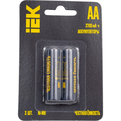 Аккумулятор IEK green ni-mh aa 2700мач (2шт/блистер) AAK-NIMH-06-2700-L02