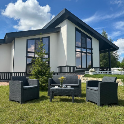 Комплект садовой мебели из пластика Royal Family LANA S, графит 842-81-71