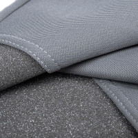 Комплект чехлов-маек на сиденья с подголовниками ARNEZI однотонный темно-серый 6пр 00-01035852