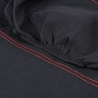 Комплект чехлов-рубашек на сиденья с подголовниками ARNEZI черный с красной строчкой, 8пр 00-01035834