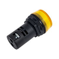 Коммутационная лампа Dekraft ЛК22-ADDS-YEL-LED-24 25067DEK