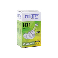 Галогеновая лампа MTF Light Standart+30% H11, 12В, 55Вт, 1600 Лм, 2900К 50780 HS1211