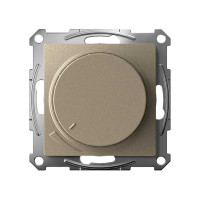 Механизм поворотно-нажимного светорегулятора (диммера) Systeme Electric Atlasdesign led, rc, 400вт, шампань ATN000523