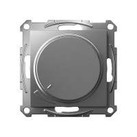 Механизм поворотно-нажимного светорегулятора (диммера) Systeme Electric Atlasdesign led, rc, 400вт, сталь ATN000923