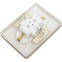 Розетка Systeme Electric Blanca с/у, двойная, с заземлением, со шторками, 16а, 250в, титан BLNRS001124