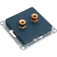 Двойная аудиорозетка Systeme Electric Atlasdesign, изумруд ATN000887