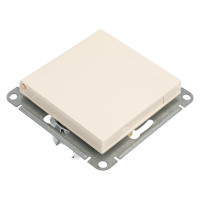 Розетка Systeme Electric W59 aqua с заземлением со шторками, 16а, ip44, механизм, слоновая кость RS16-152B-2-86
