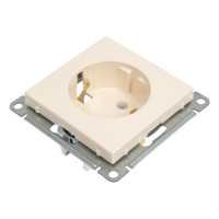 Розетка Systeme Electric W59 с заземлением без шторок, 16а, механизм, слоновая кость RS16-154-2-86