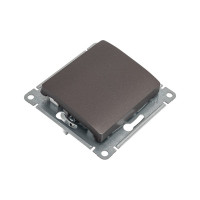 Механизм выключателя Systeme Electric Glossa нажимная кнопка, сх.1, 10ах, графит GSL001315