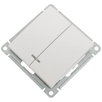 Механизм 2-клавишного выключателя с подсветкой Systeme Electric W59 10ах, белый VS510-251-1-86