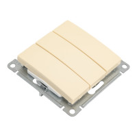 Механизм 3-клавишного выключателя Systeme Electric W59 10ах, слоновая кость VS0510-351-2-86