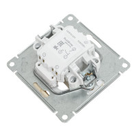Механизм 2-клавишного выключателя с подсветкой Systeme Electric W59 10ах, слоновая кость VS510-251-2-86