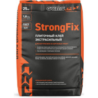 Плиточный клей StrongFix GLIMS C2T, 25 кг О00007111