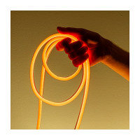 Неоновая светодиодная лента MAKSILED 5м, 8x16мм, 24В, 9Вт/м, 120 LED/m, IP33 (ПВХ), оранжевый, ML-NF-24V-0816-Orange