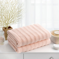 Набор махровых полотенец Verossa Stripe Нежно-персиковый, 70x140 см - 2 шт., 50x90 см - 2 шт., 500 г/м2 752385