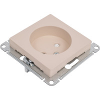 Розетка Systeme Electric Atlasdesign песочный, без заземления, со шторками, 16а ATN001249