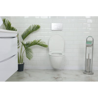 Подвесной безободковый унитаз Quarter Bath Concorde с легкосъмным сиденьем дюропласт, микролифтом, цвет белый 70CO03052+30SCR.03.02.03