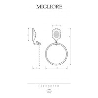 Кольцо Migliore CLEOPATRA хром 16660