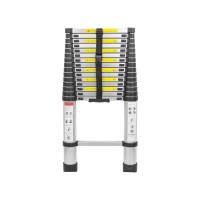 Телескопическая односекционная лестница Forcekraft 1.0-4.7 м, 15 ступеней FK-BL-T470