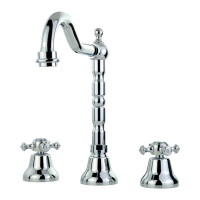 Смеситель для раковины Migliore PRESTIGE излив "змейка", на 3 отв., донный клапан "click-clack", хром 31617