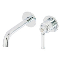 Смеситель для раковины Migliore ERMITAGE MINI скрытого монтажа, на 2 отв., ручка латунь, донный клапан "click-clack", хром 31425