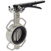 Дисковый поворотный затвор DN.ru 316L-316L-VITON Ду80 Ру16 с рукояткой D050-06568