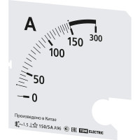 Шкала TDM ELECTRIC ш96 150/5а-1.5, для а96 х/5а SQ1102-2014