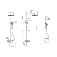 Душевая система Aquatek 3jet aq2060mb 00000129577