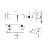 Смеситель для душа Aquatek Вега aq1060cr 00000129558