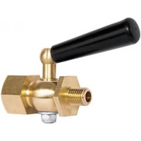 Кран для манометра РОСМА 3-ходовой Ру25 латунь, ВР/НР 1/2-М20x1.5, прокладка фторопласт D070-04250